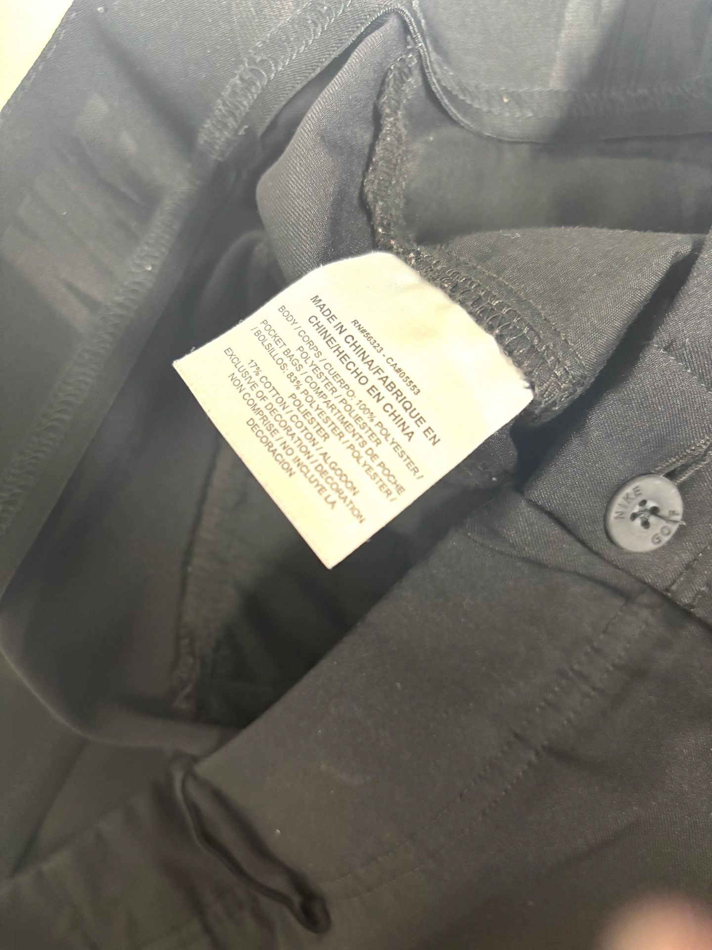 Nike Dri-FIT Pants 38x30 Black Golf 4