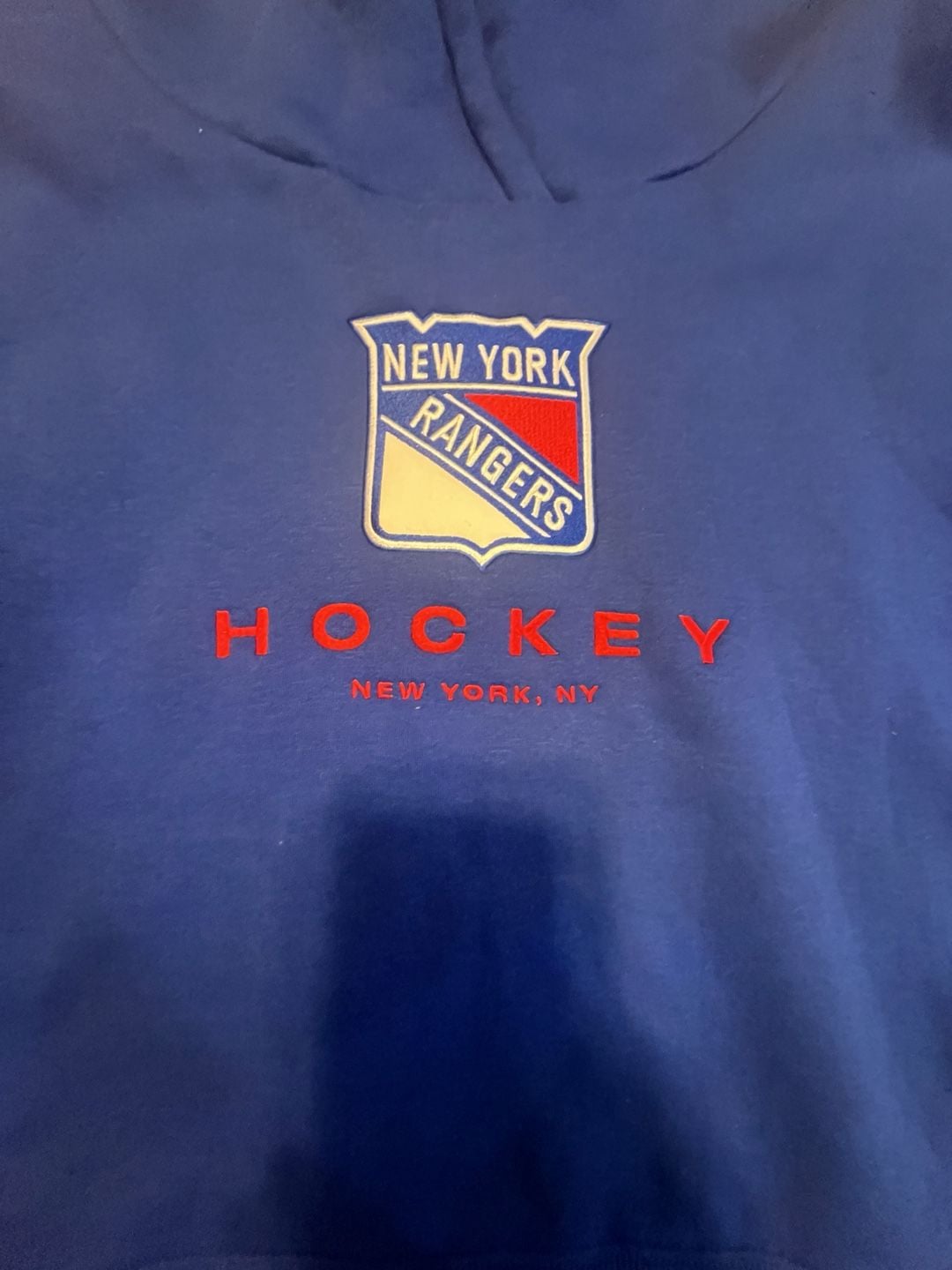Fanatics New York Rangers Hoodie Womens M Blue Red Hockey Sweatshirt 5
