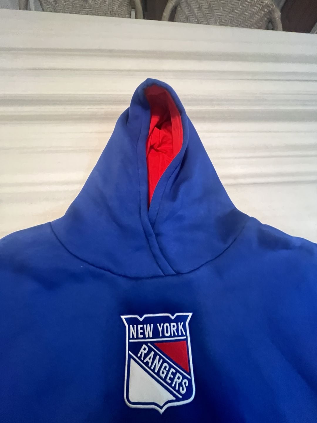 Fanatics New York Rangers Hoodie Womens M Blue Red Hockey Sweatshirt 6