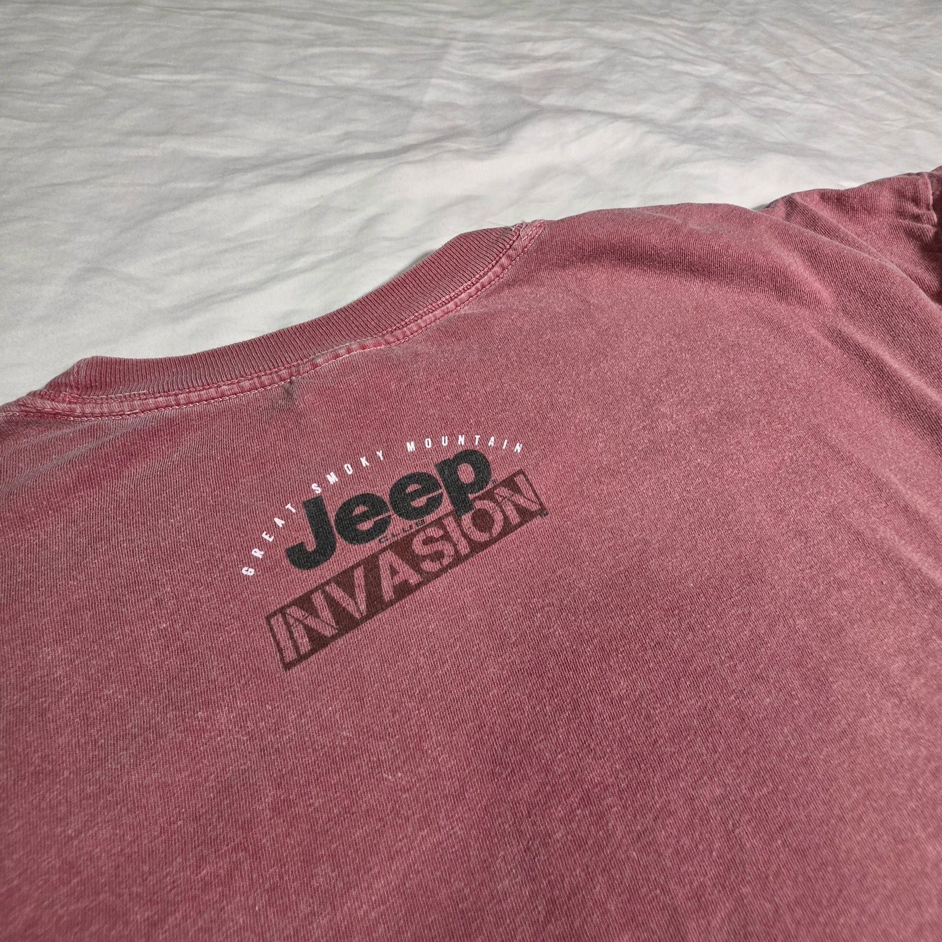 Comfort Colors Jeep Great Smoky Mountain Invasion T-Shirt Size 2XL Red 4