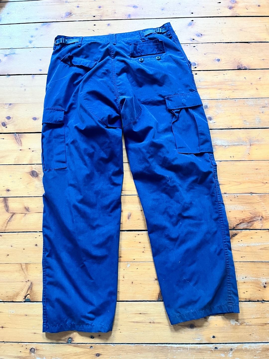 Brigade Quartermasters BDU Combat Cloth Trousers Large Regular Blue Cargo 90s 3
