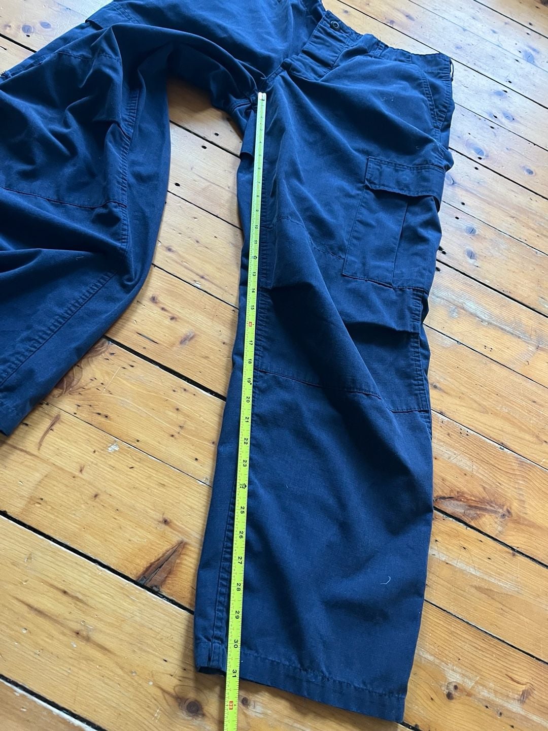 Brigade Quartermasters BDU Combat Cloth Trousers Large Regular Blue Cargo 90s 7