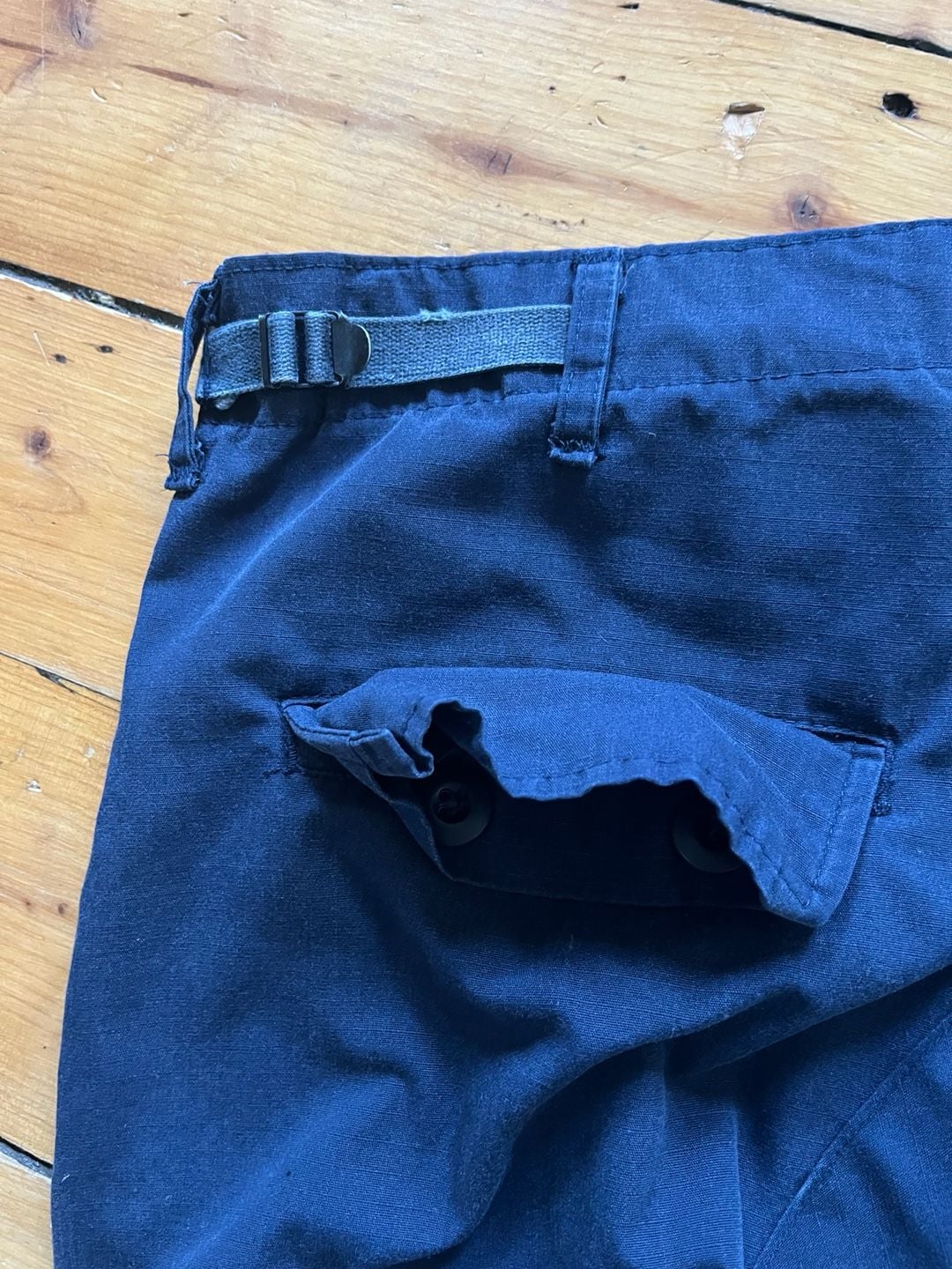 Brigade Quartermasters BDU Combat Cloth Trousers Large Regular Blue Cargo 90s 9