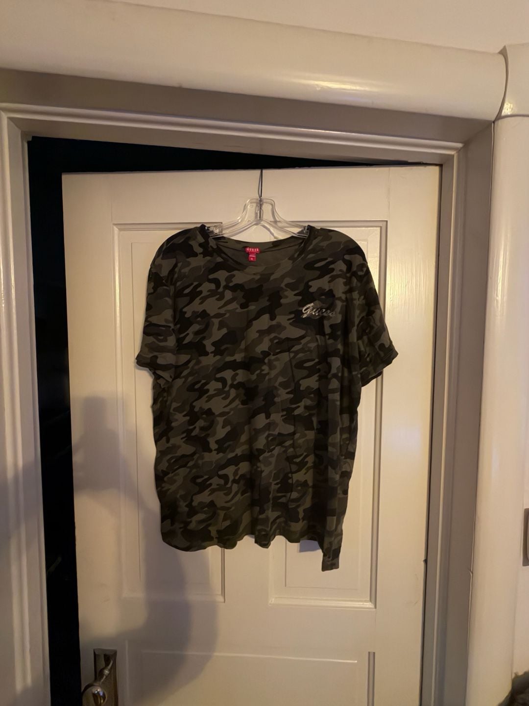 Guess Camouflage T-Shirt Size XL Green Graphic 81 2