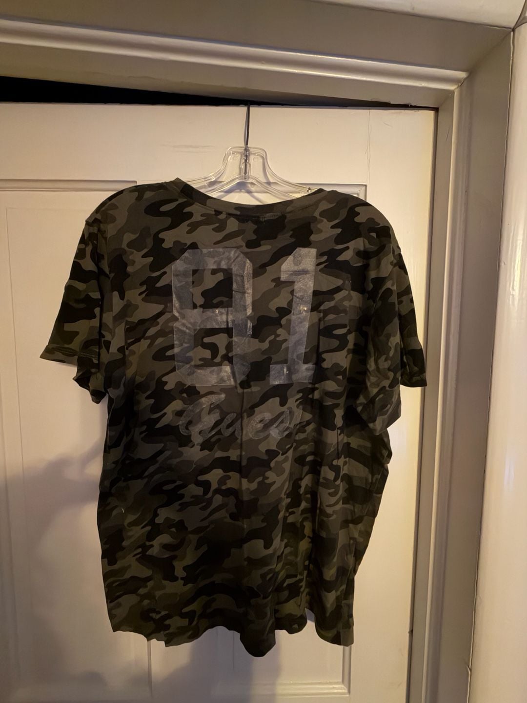 Guess Camouflage T-Shirt Size XL Green Graphic 81 8