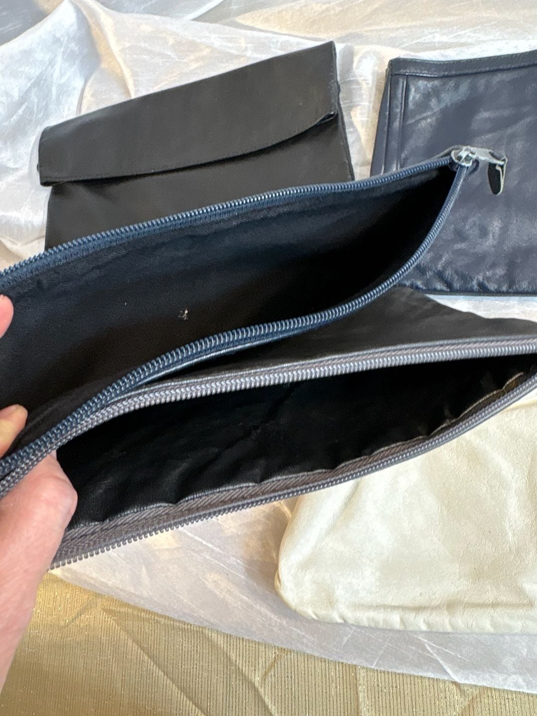 Vintage Leather Clutch Handbags Lot of 5 Assorted Styles 6