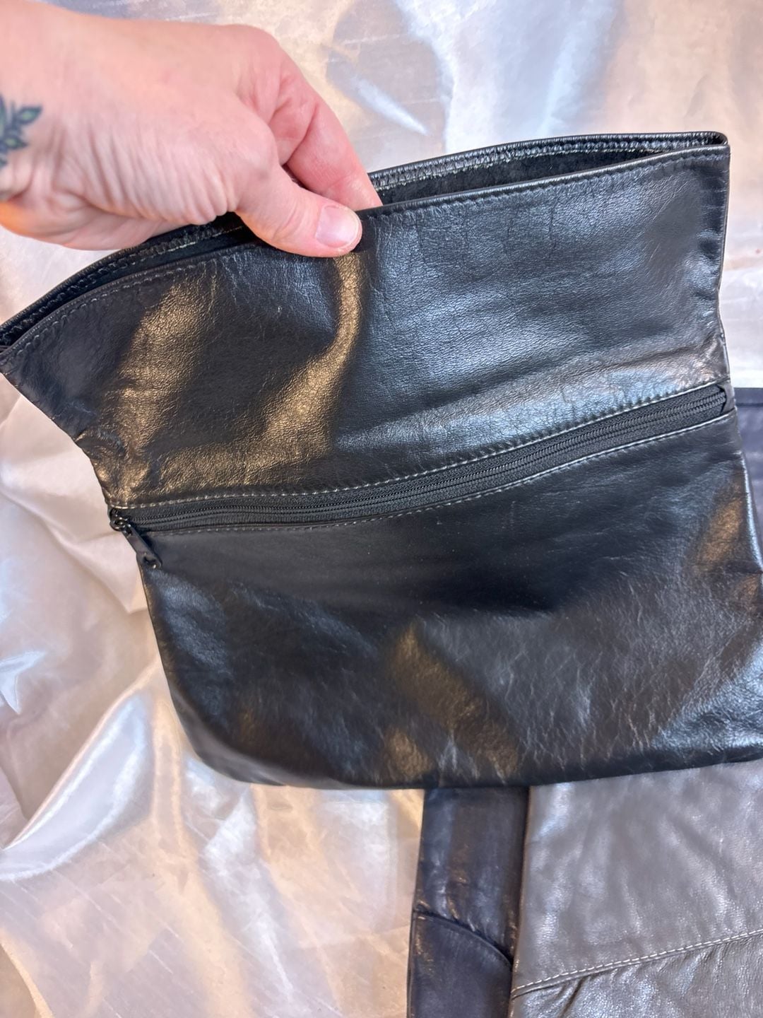 Vintage Leather Clutch Handbags Lot of 5 Assorted Styles 7