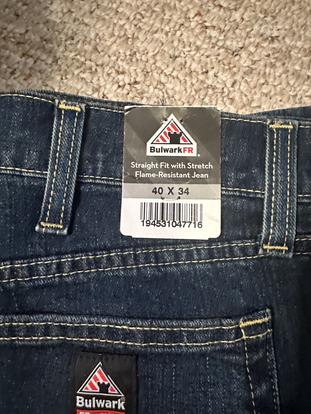 Bulwark FR Flame-Resistant Straight Fit Jeans 40x34 New With Tags 3