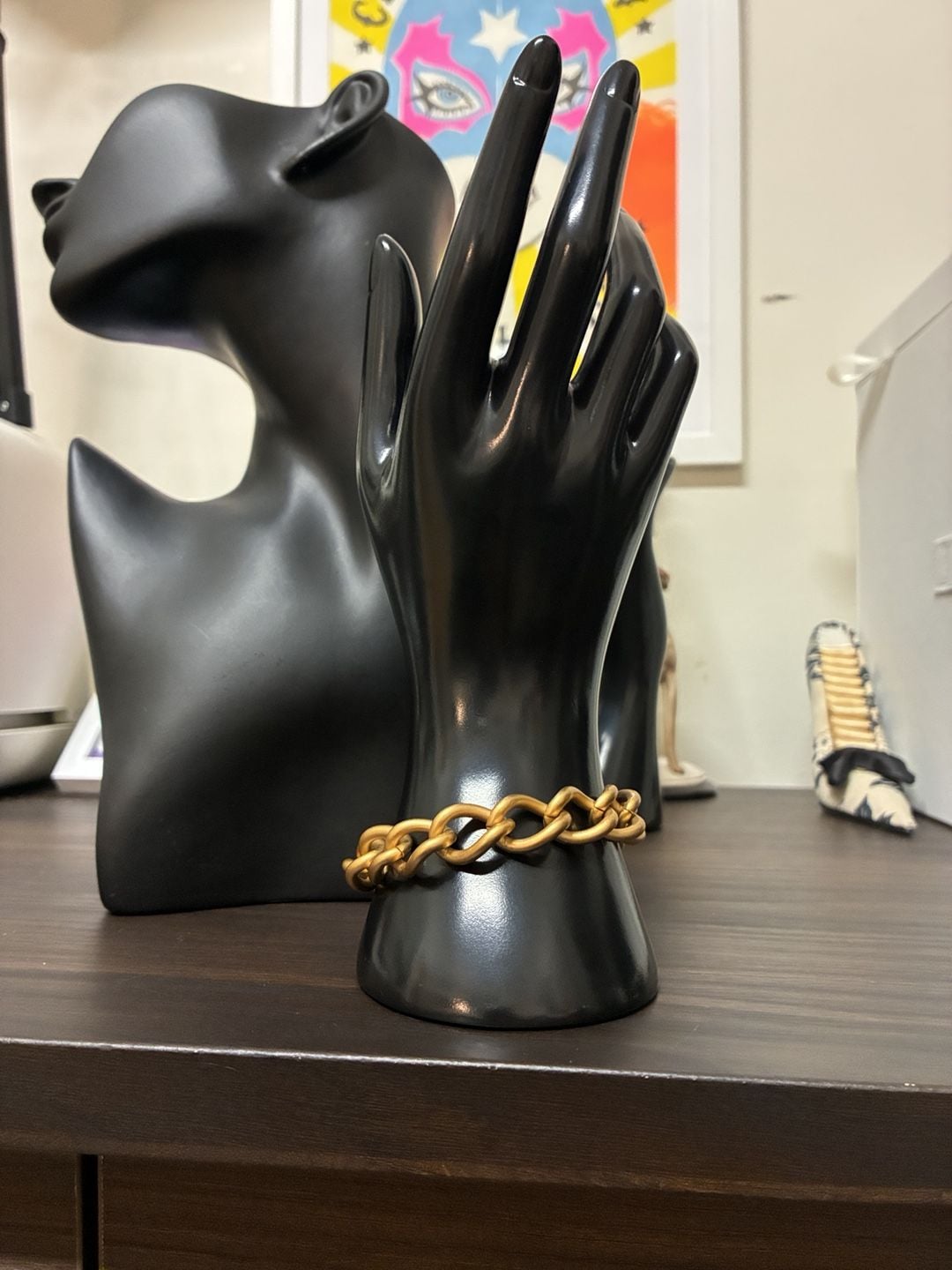Monet Chunky Gold Tone Chain Link Bracelet 2