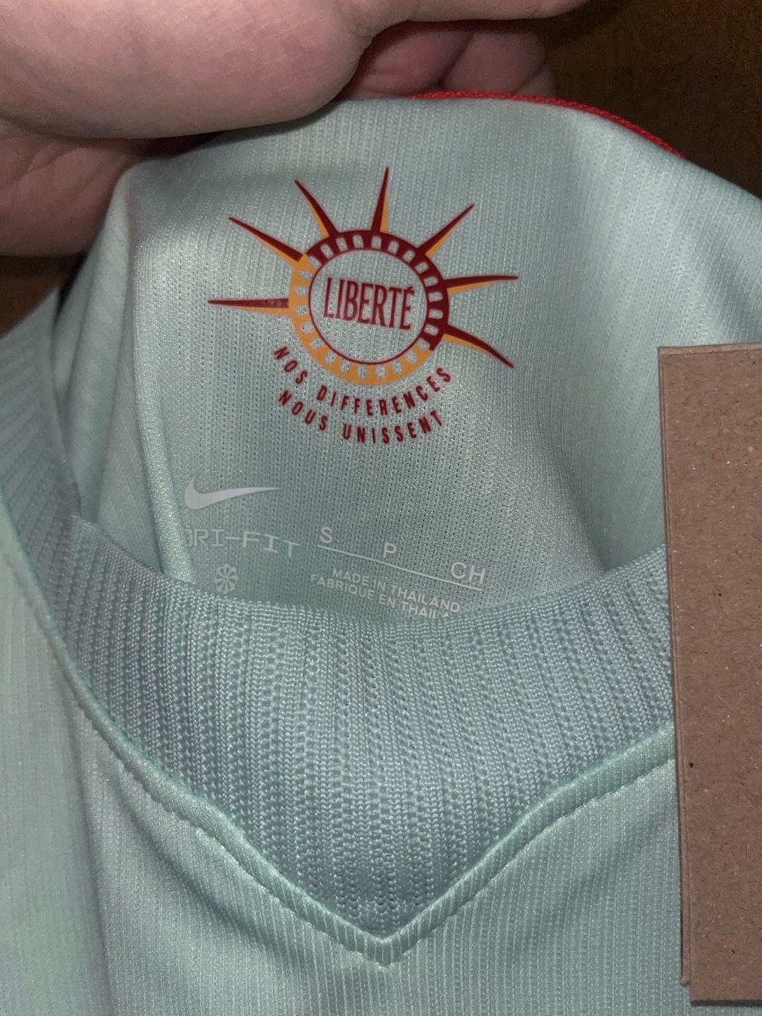 Nike France Mbappe 10 Size S Soccer Jersey Mint Green 3