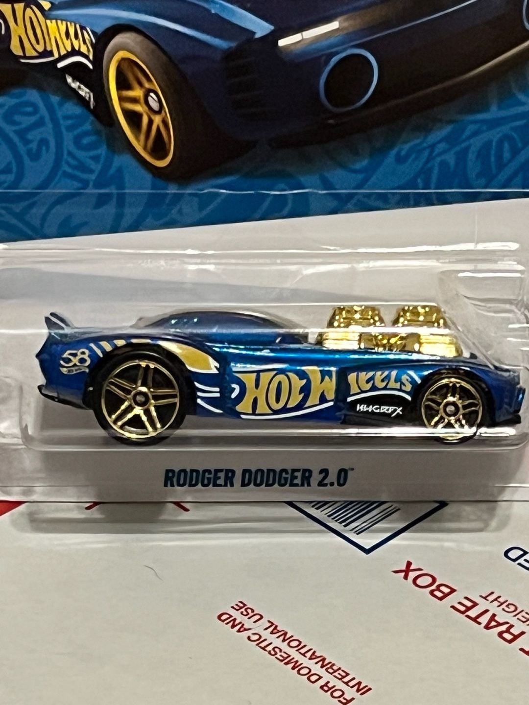 Hot Wheels Rodger Dodger 2.0 Diecast Car Blue HDH54 2