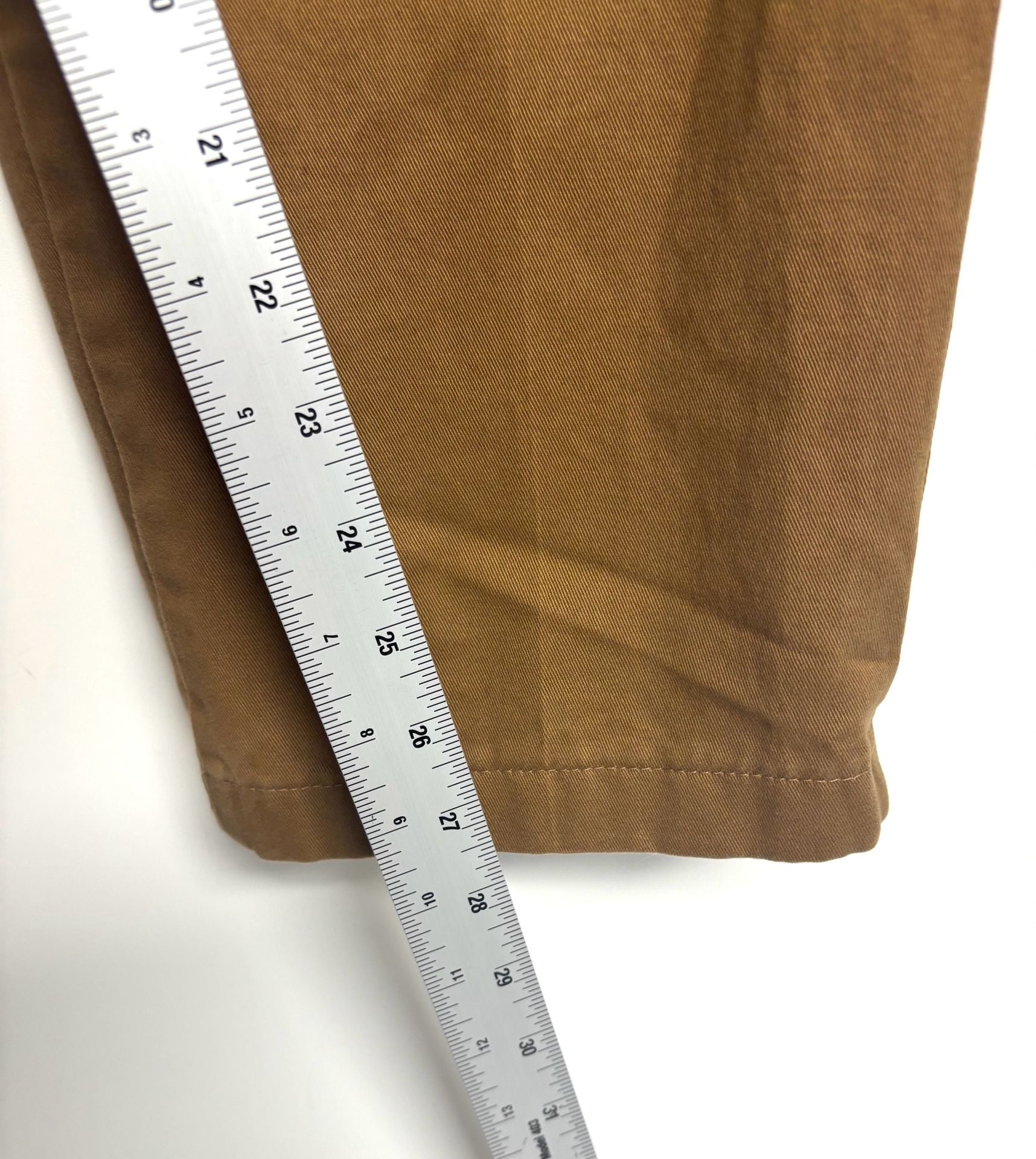 Lands' End Chinos Size 33 Brown Tailored Fit Cotton Pants 7