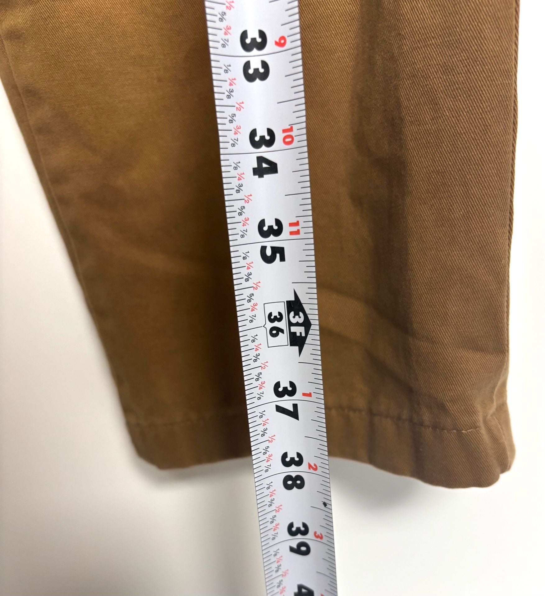 Lands' End Chinos Size 33 Brown Tailored Fit Cotton Pants 8
