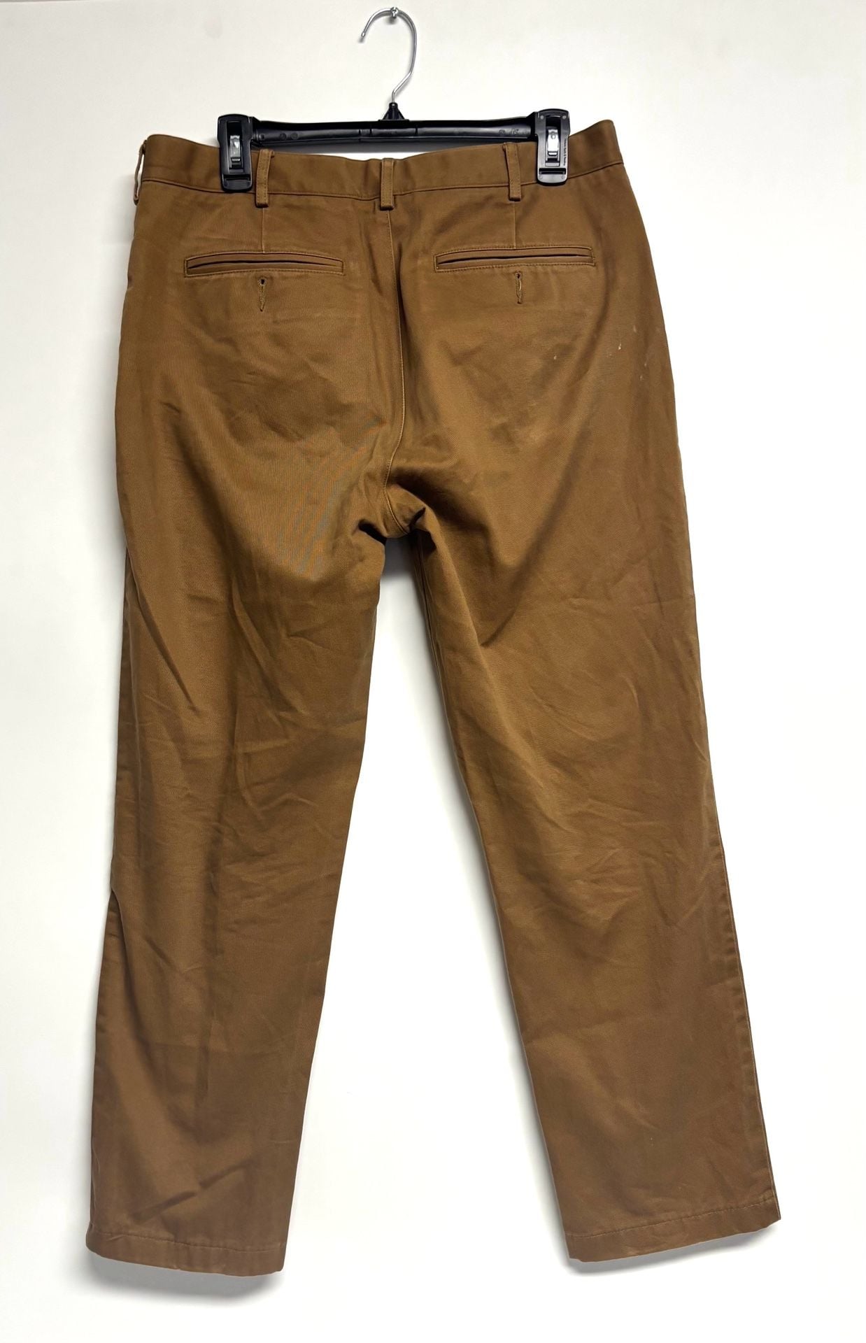 Lands' End Chinos Size 33 Brown Tailored Fit Cotton Pants 9