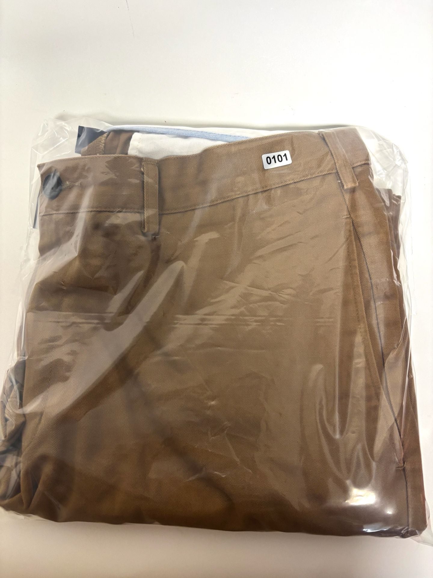 Lands' End Chinos Size 33 Brown Tailored Fit Cotton Pants 10
