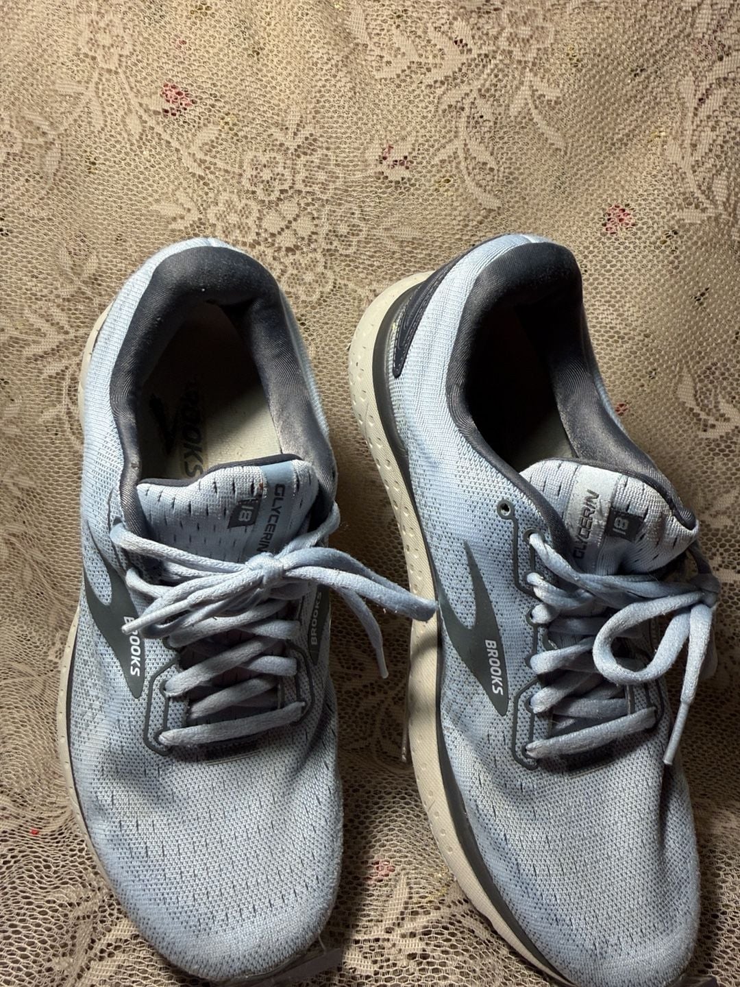 LUS 11 Brooks Glycerin 18 Size 10 Blue Running Shoes 2