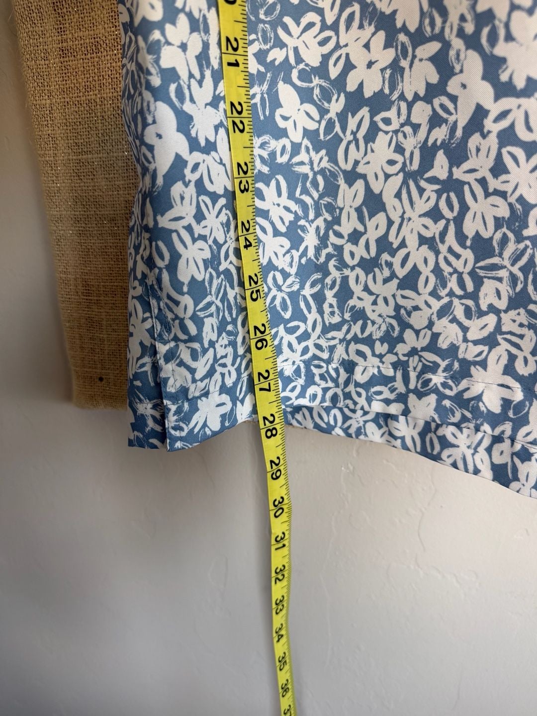 Michael Kors Floral Short Sleeve Button Down Shirt Size XL 8