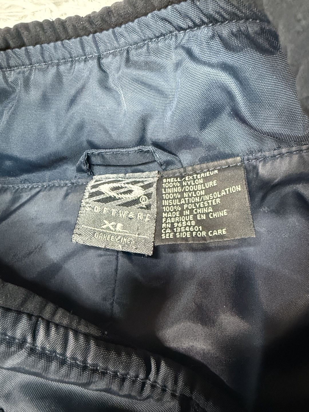 Oakley Software Quilted Jacket Size XL Navy Full Zip Insulated 3