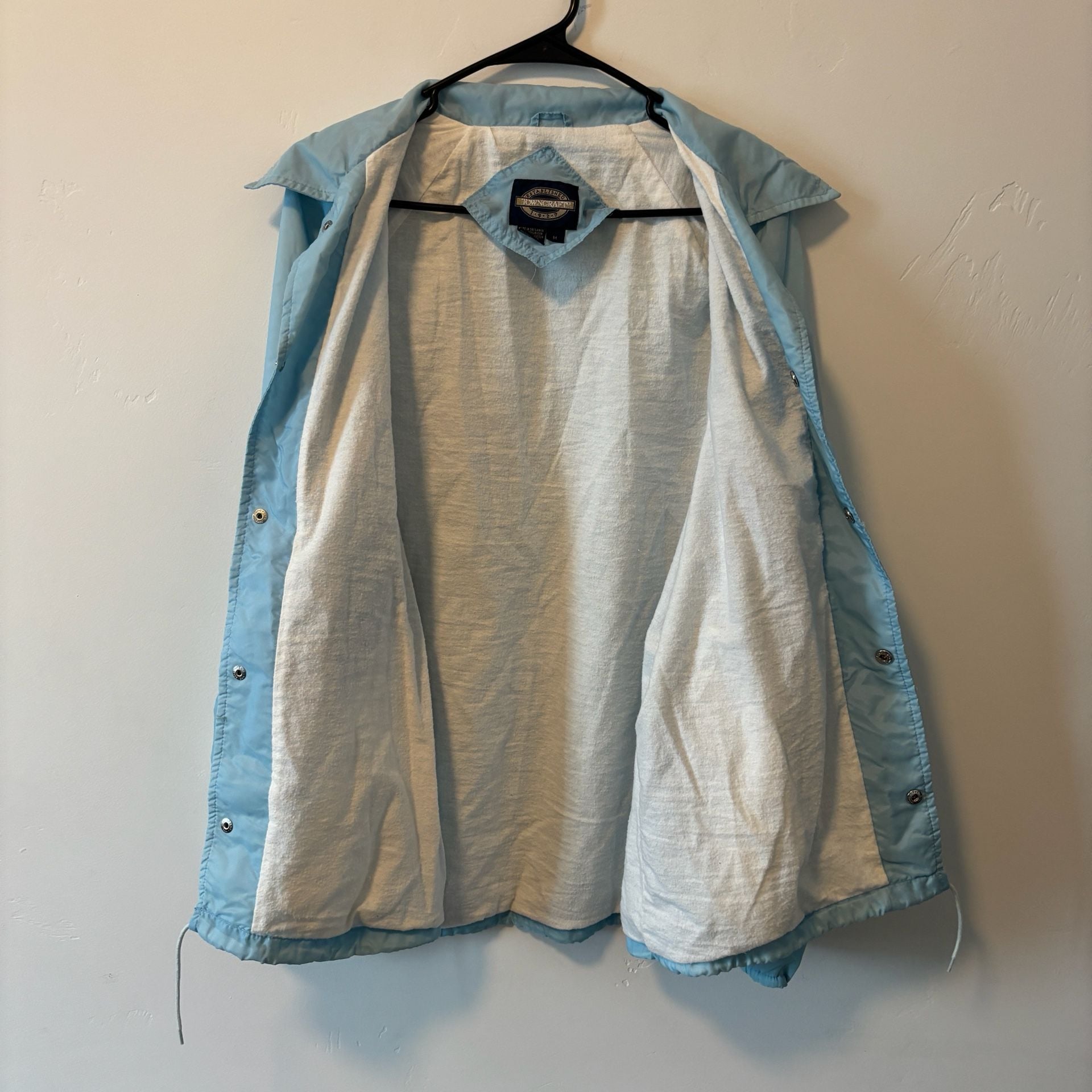 Vintage 90s Towncraft Intel Coach Jacket Windbreaker Blue Tech Promo Mens M Rare 7