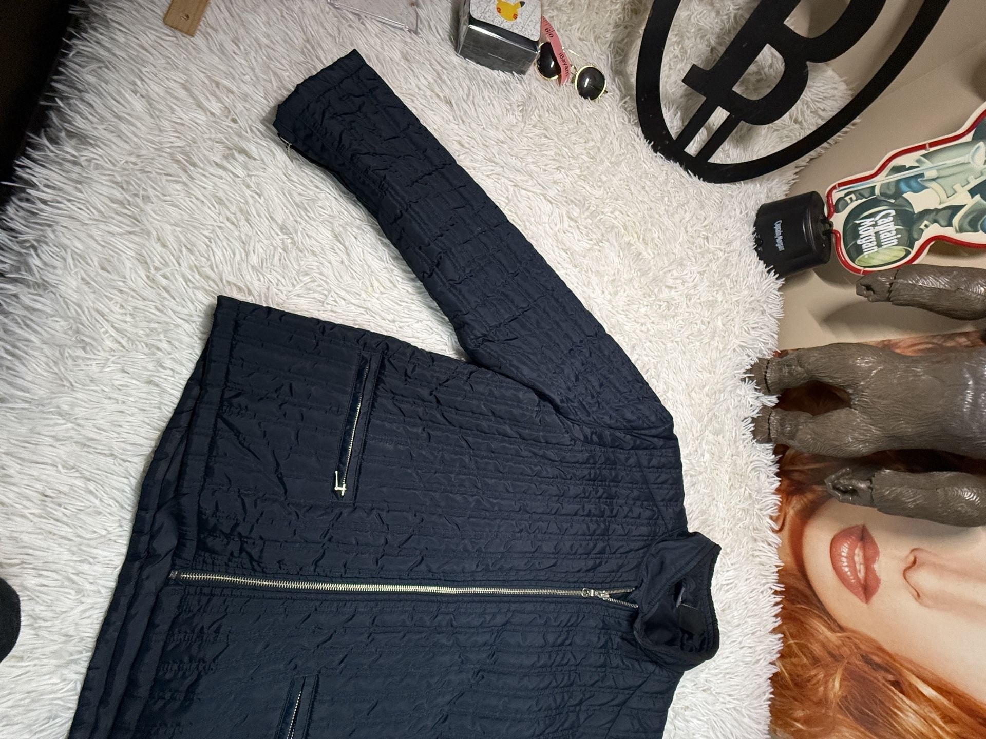 Oakley Software Quilted Jacket Size XL Navy Full Zip Insulated 5