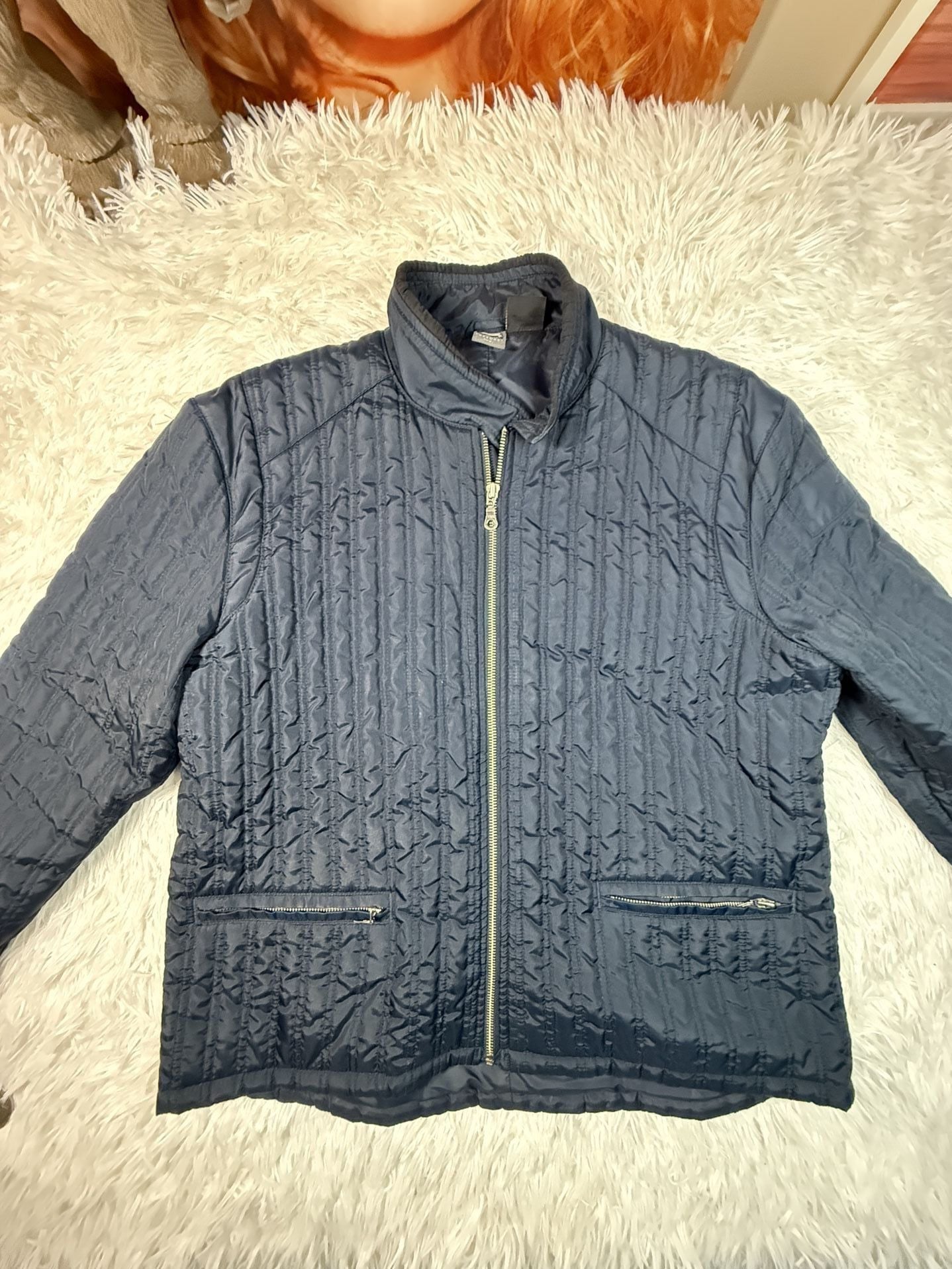 Oakley Software Quilted Jacket Size XL Navy Full Zip Insulated 2