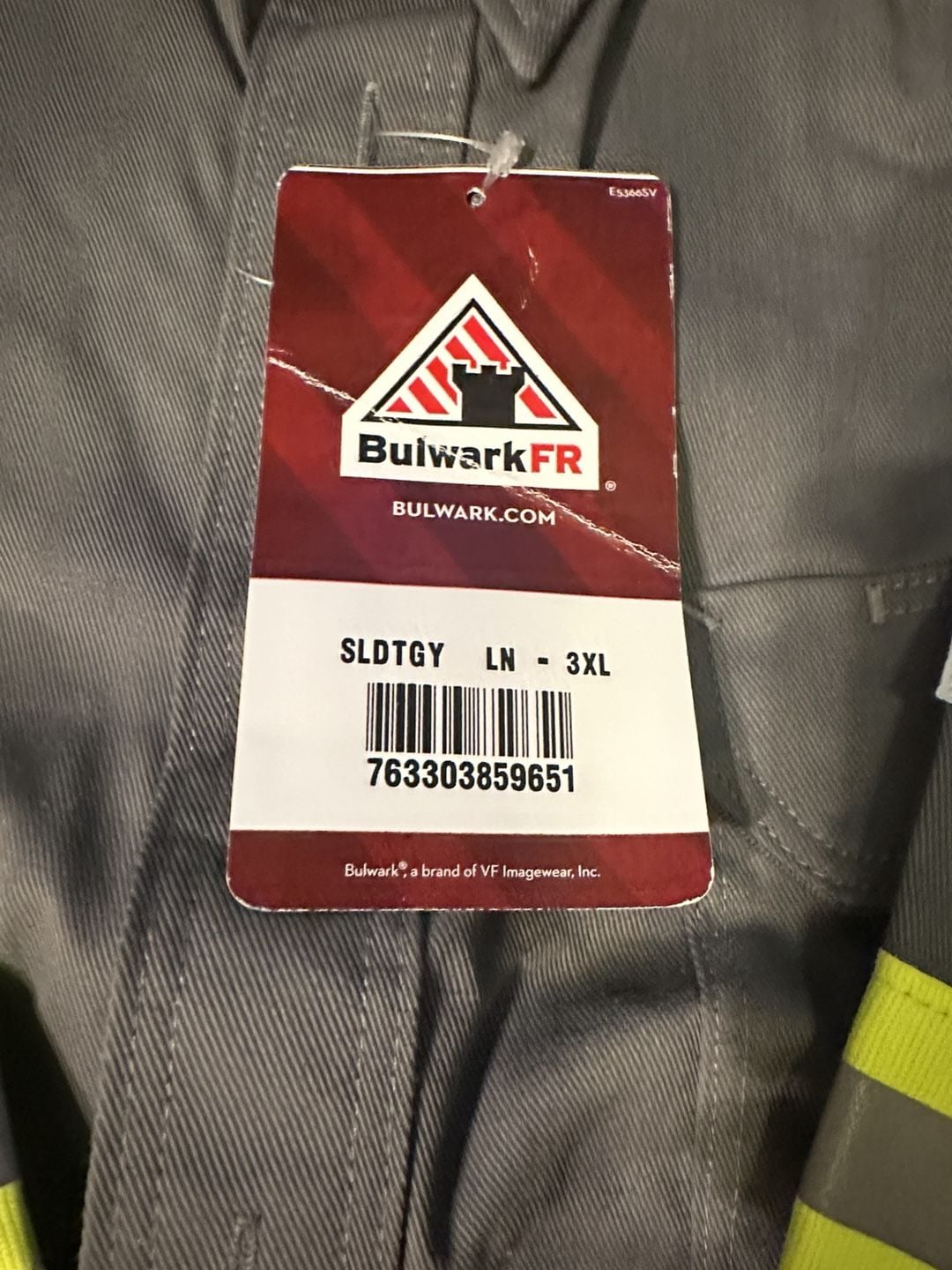 Bulwark FR Flame Resistant Work Shirt LN - 3XL Gray Reflective 2