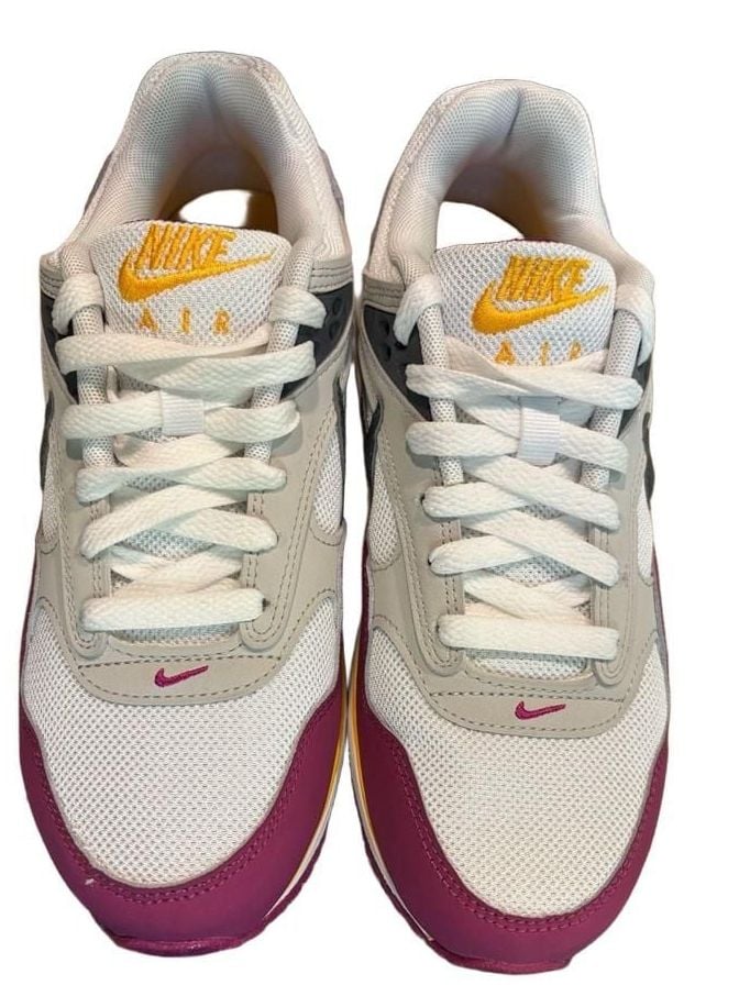 Nike Air Max Excee Size 8 women/ 6.5 men White Burgundy Yellow 4