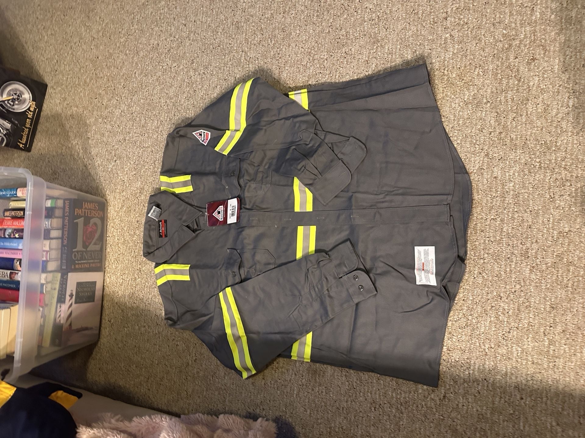 Bulwark FR Flame Resistant Work Shirt LN - 3XL Gray Reflective 3