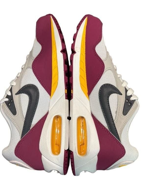 Nike Air Max Excee Size 8 women/ 6.5 men White Burgundy Yellow 7