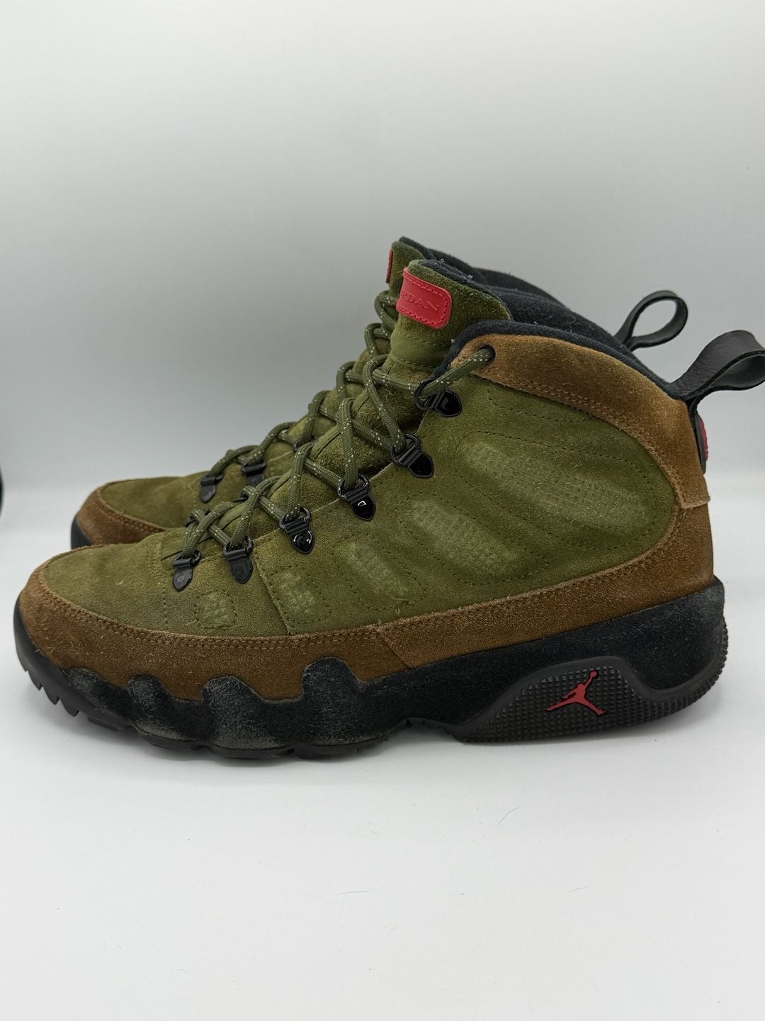 Nike Air Jordan 9 Retro Boot NRG Olive Black AR4491-200 Men’s Size 10.5 5