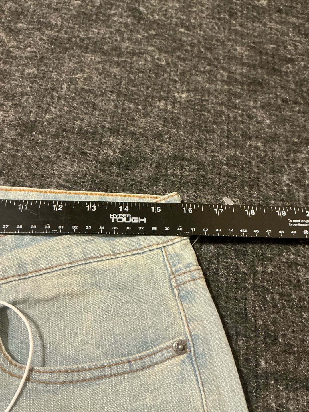 Ring of Fire Slim Distressed Light Wash Jeans Mens Size 31x30 Light Blue 7