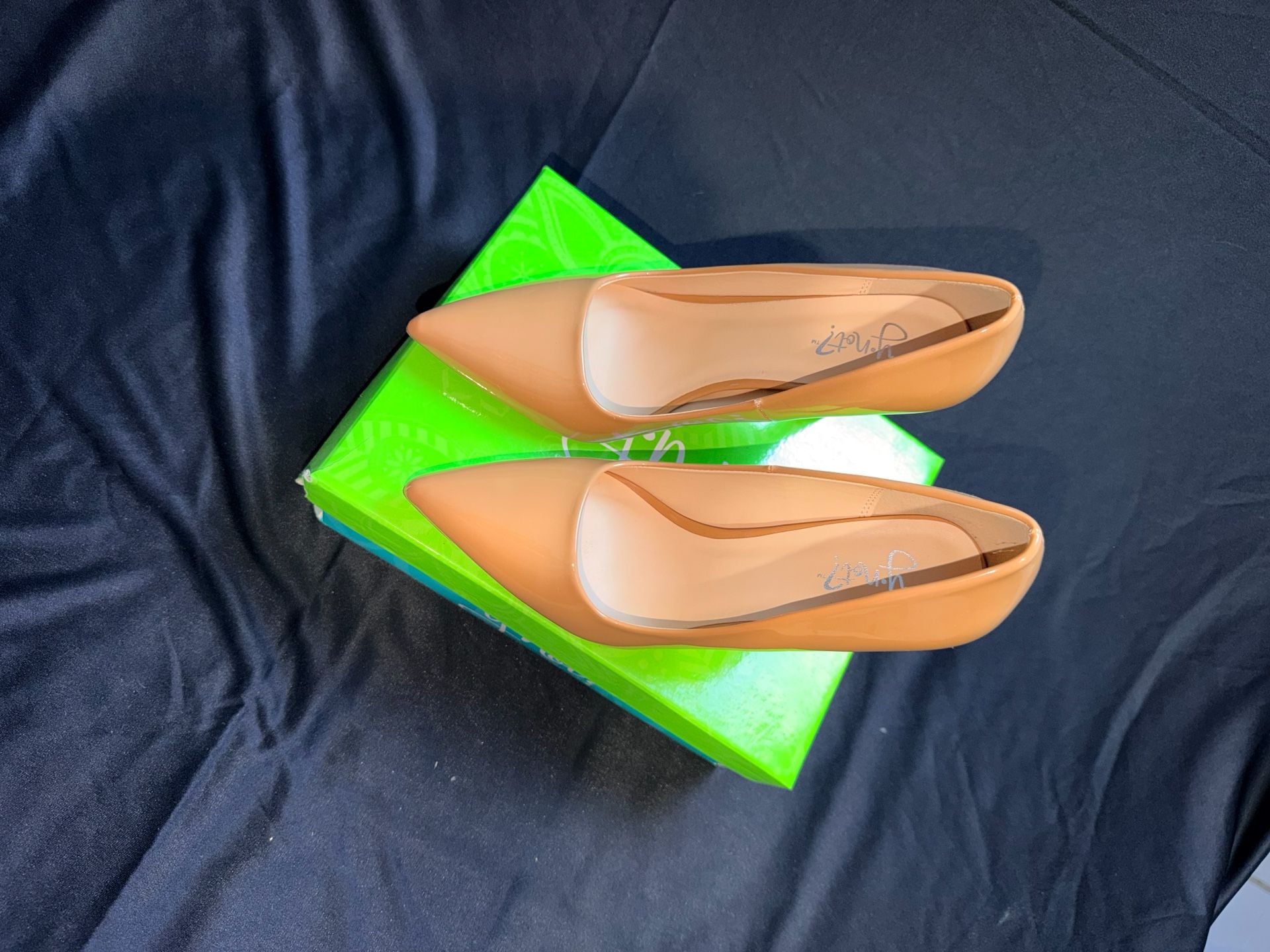 Y Not? Nude Patent Leather Pointed Toe Pumps 8