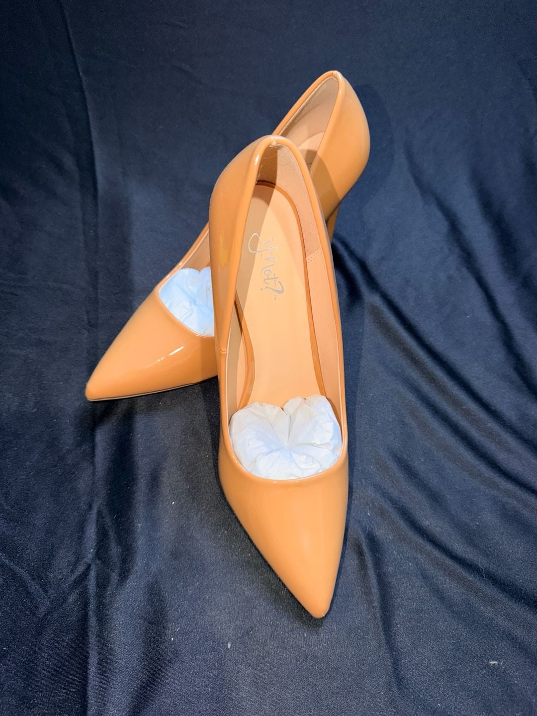 Y Not? Nude Patent Leather Pointed Toe Pumps 10