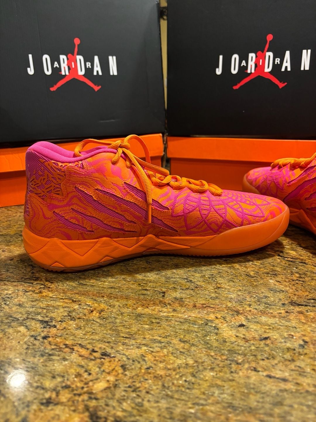 Puma MB.01 Mash-Up Size 13 Rickie Orange Ravish Basketball Shoes 4