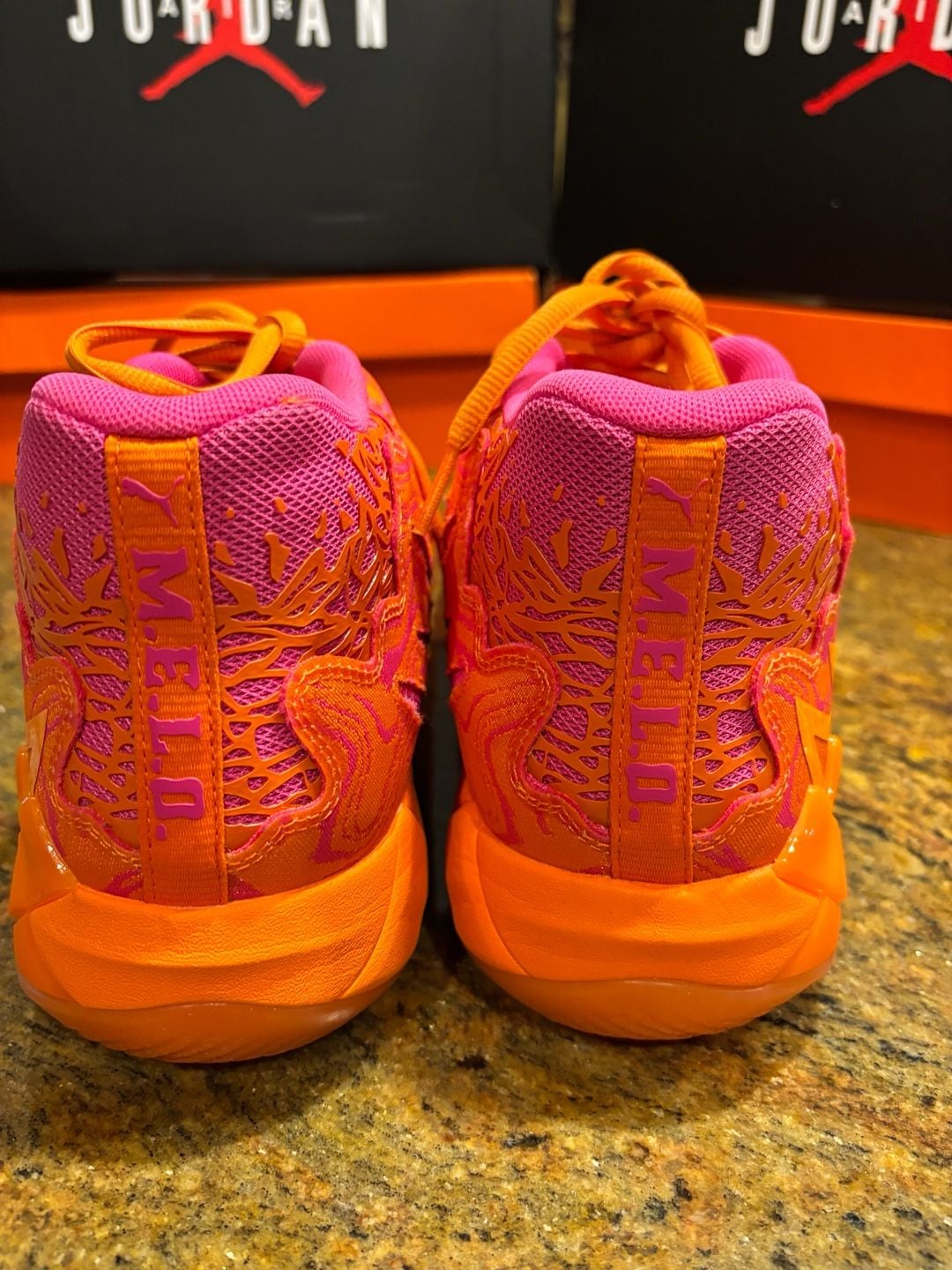 Puma MB.01 Mash-Up Size 13 Rickie Orange Ravish Basketball Shoes 8