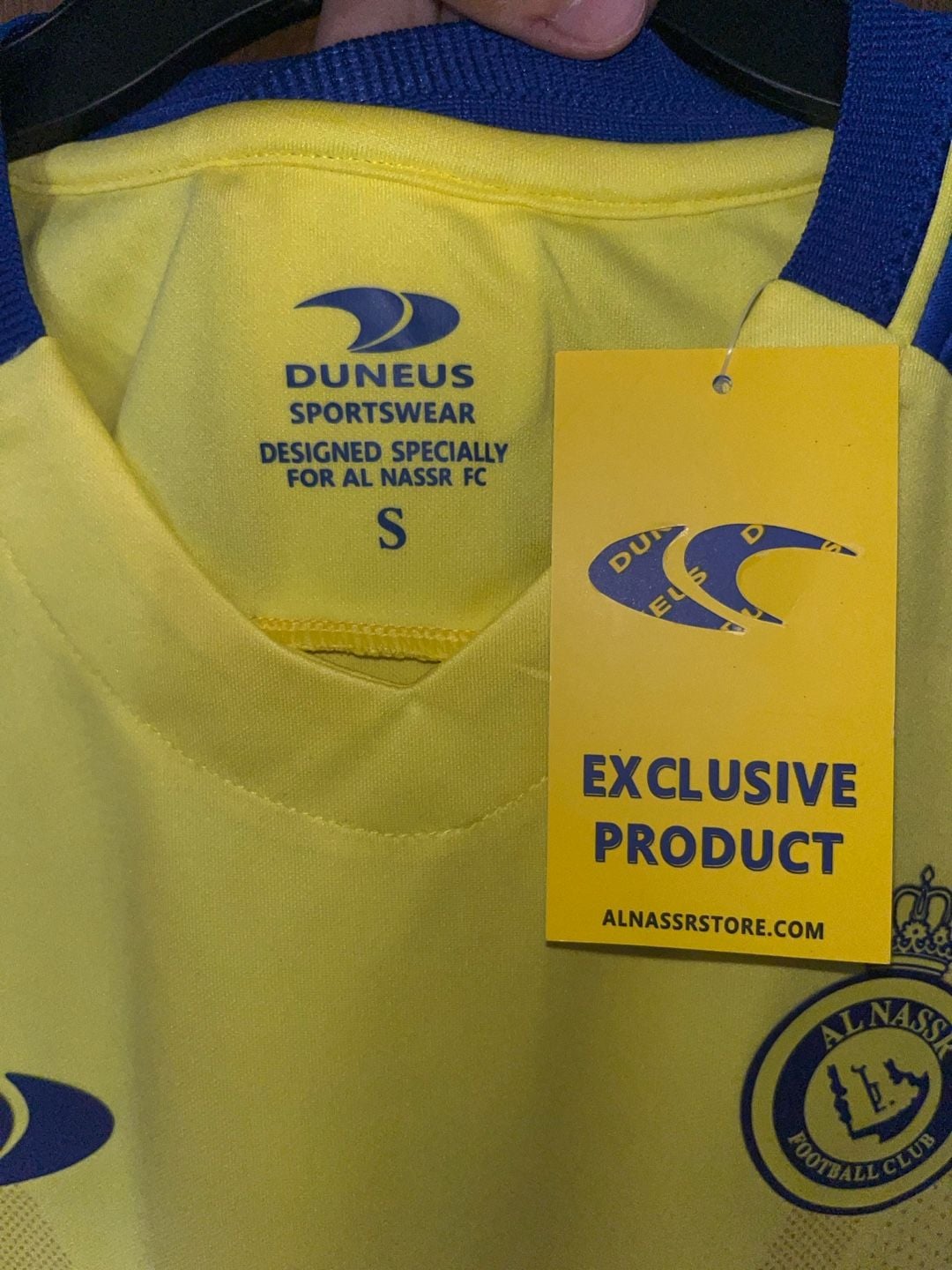 Duneus Sportswear Al Nassr FC Ronaldo 7 Jersey Size S 3