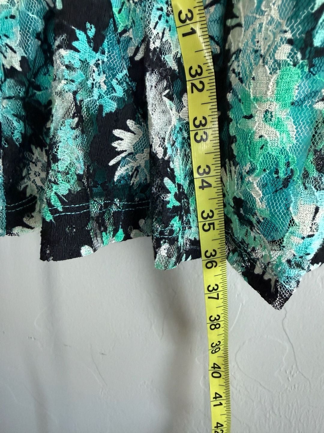 Perceptions Petite Dress Size PS Blue Floral Lace Sleeveless 8
