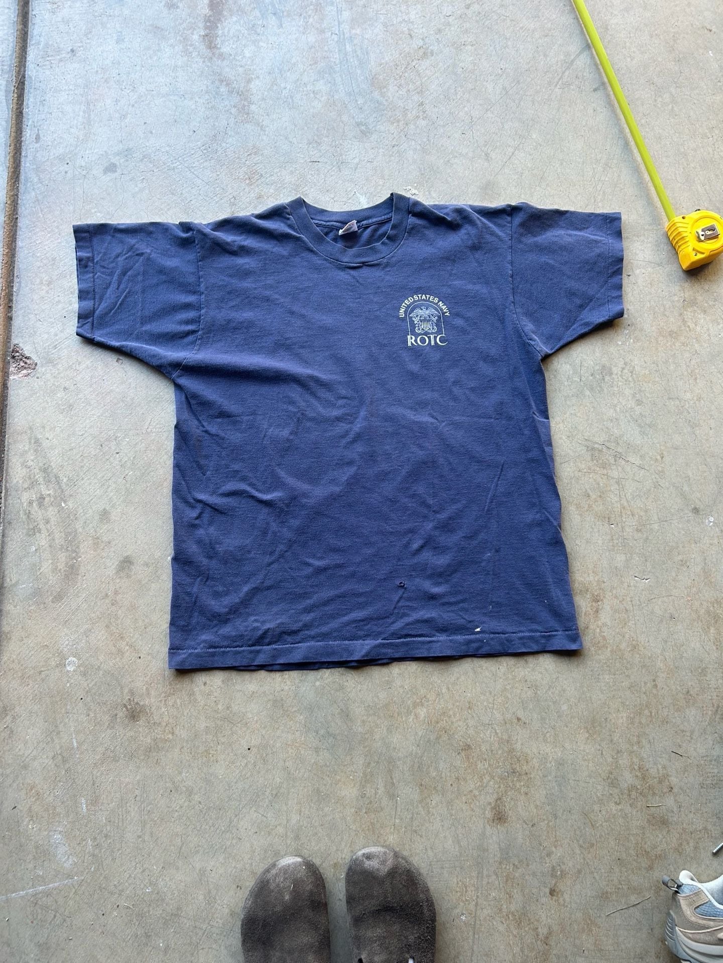 90s single stitch Fruit Of The Loom United States Navy ROTC T-Shirt Size XL 3