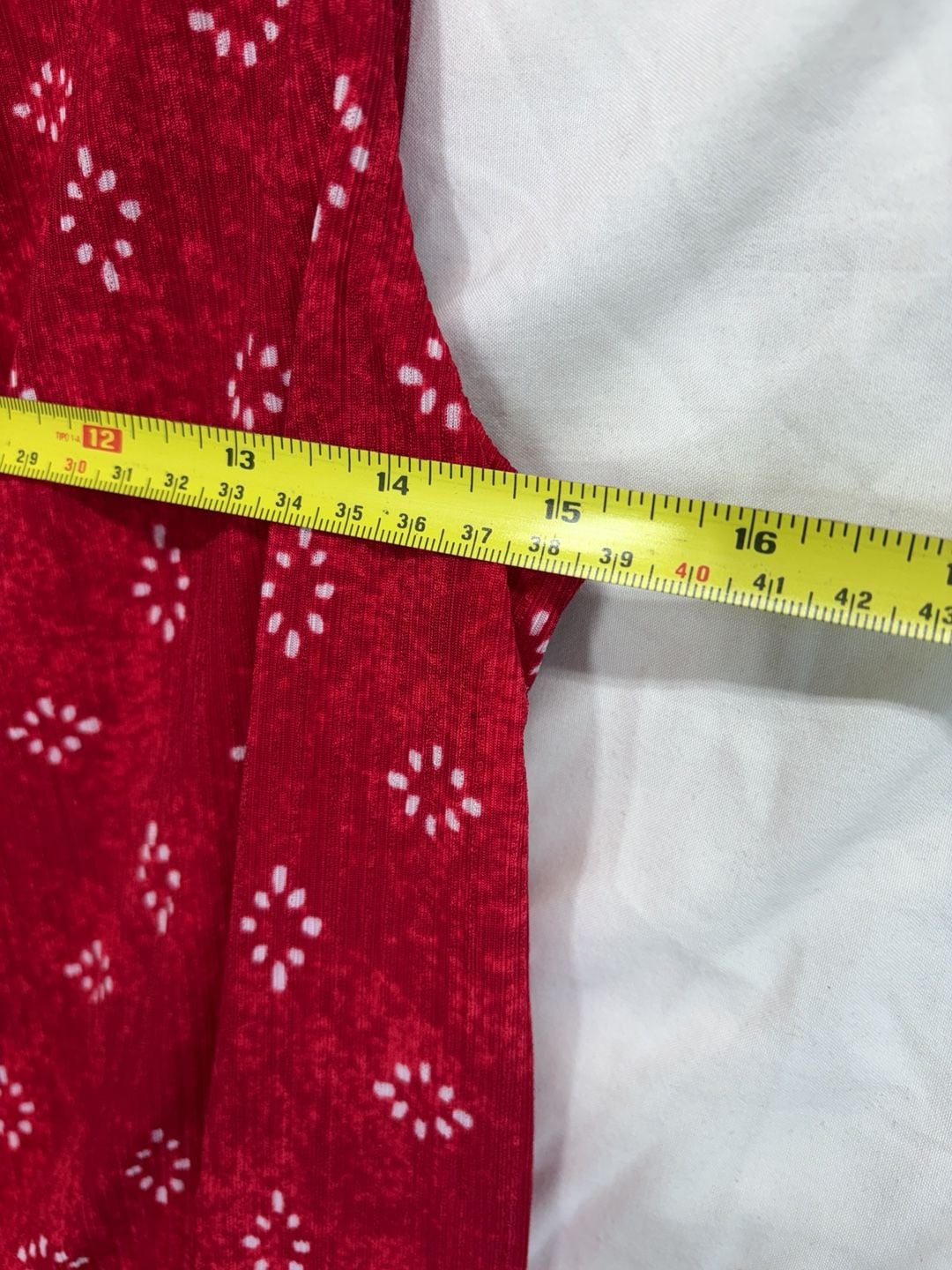 Dana Buchman Dress Size M Red Printed Sleeveless Maxi 4