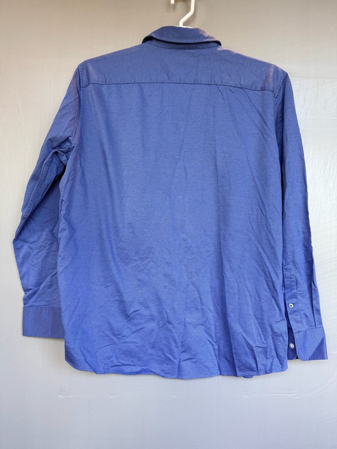 Bonobos Stretch Dress Shirt Size XXL Blue Micro Pattern Slim Fit 6