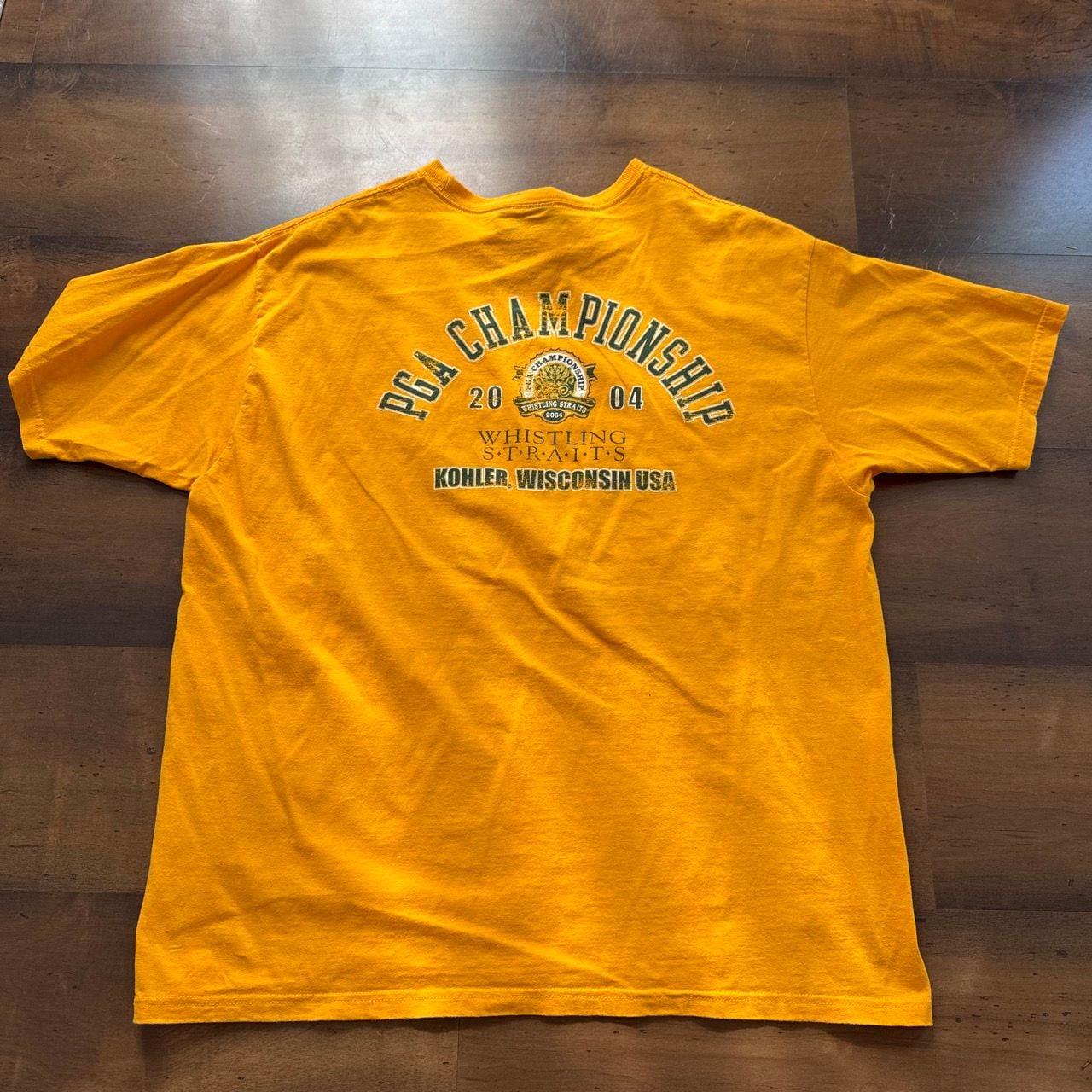 PGA Championship Whistling Straits 2004 T-Shirt Yellow 3