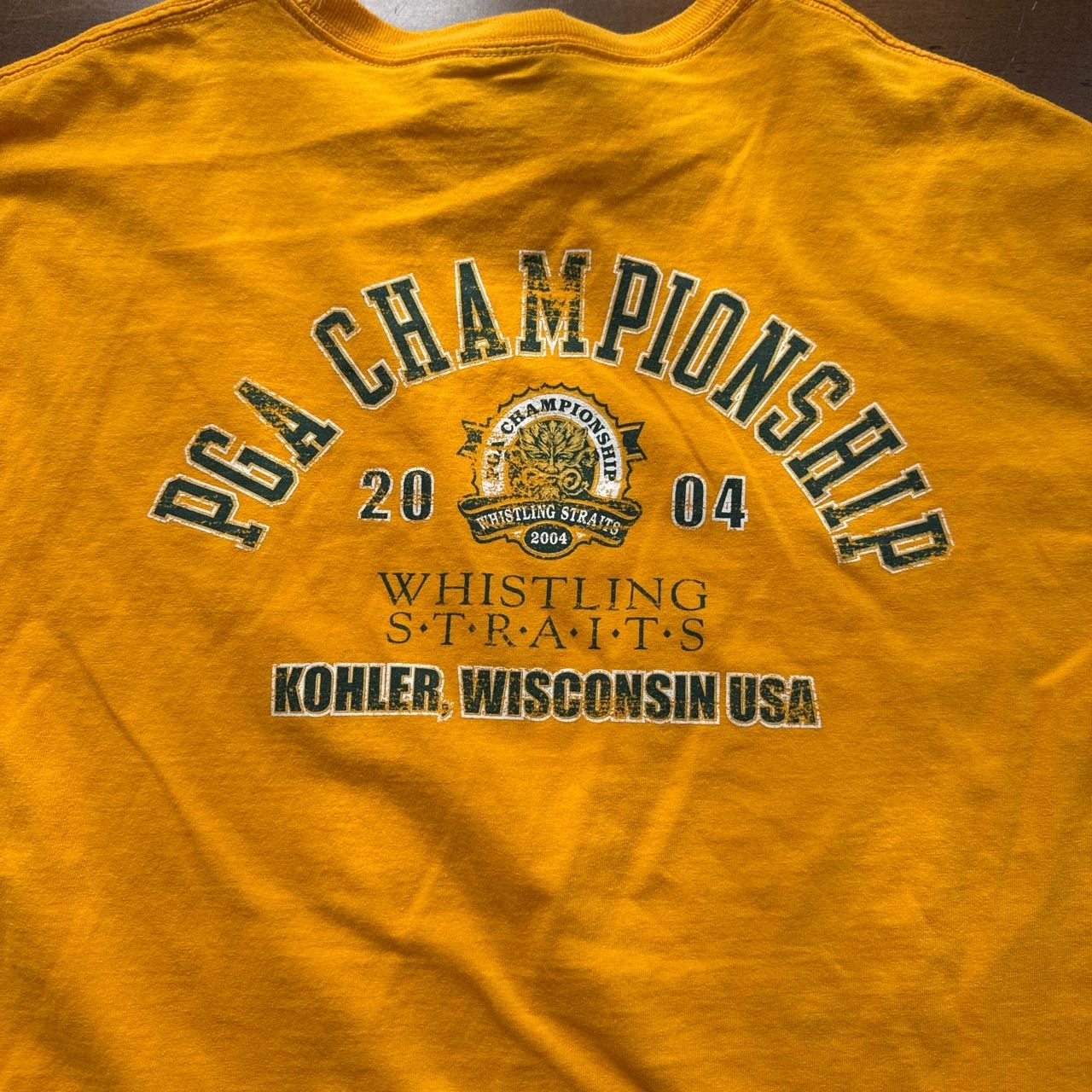 PGA Championship Whistling Straits 2004 T-Shirt Yellow 4