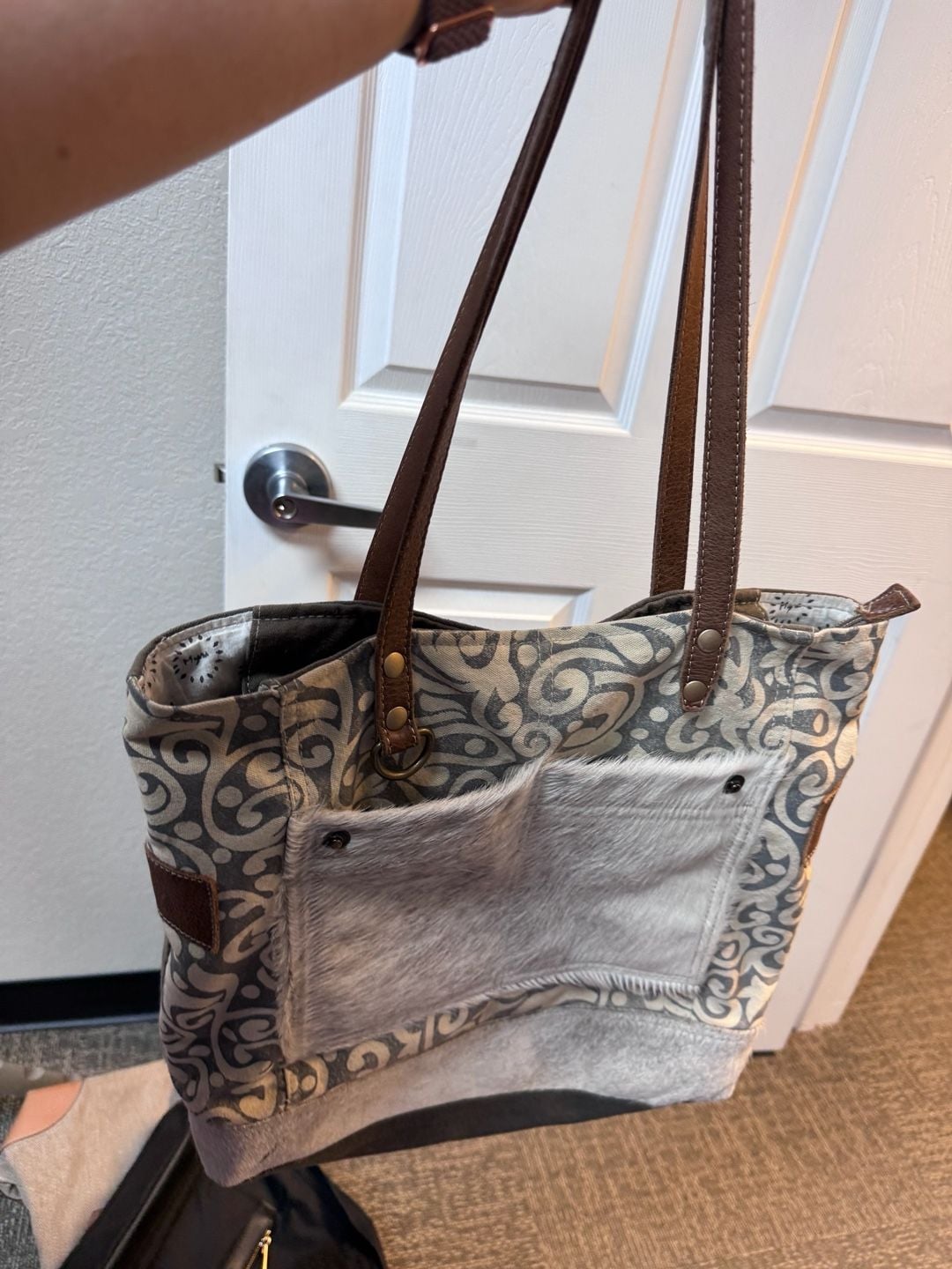 Myra Bag Boulangerie Canvas & Leather Tote Bag 2