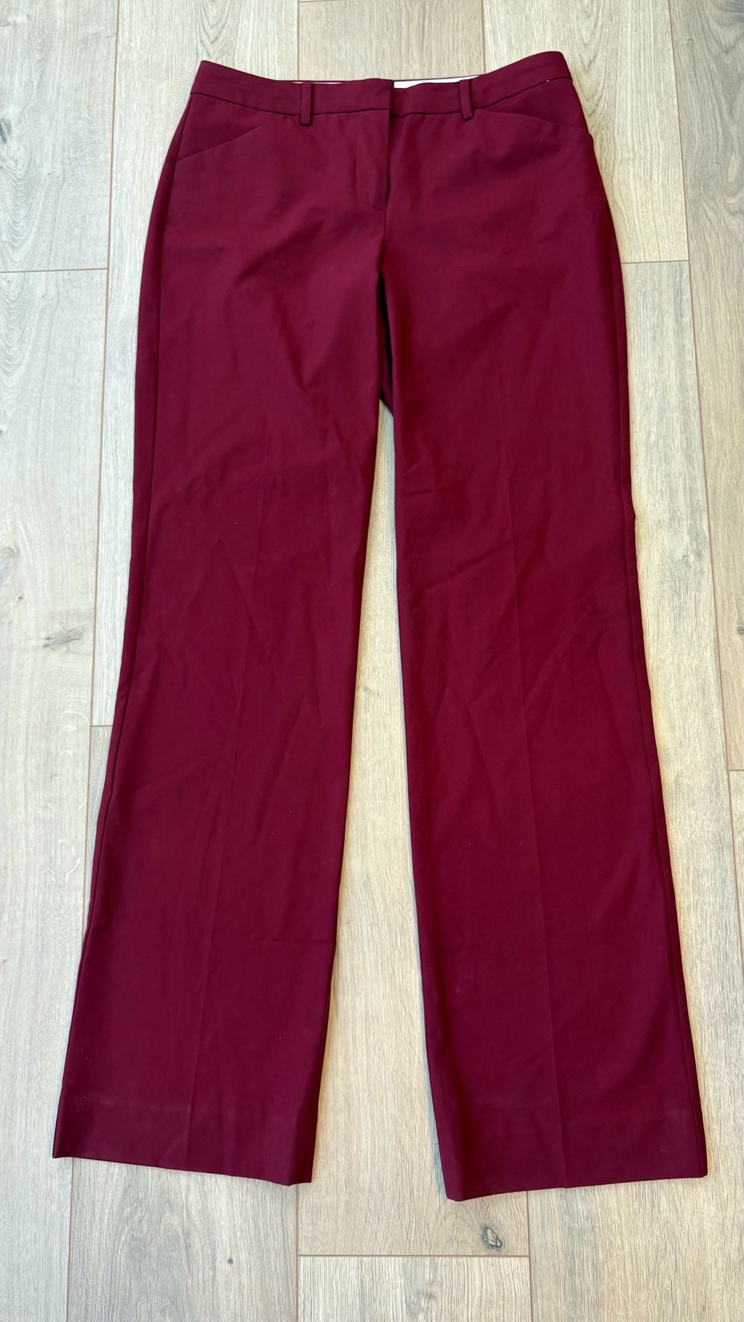The Limited Dress Pants Size 4L Burgundy Bootcut Slacks 3