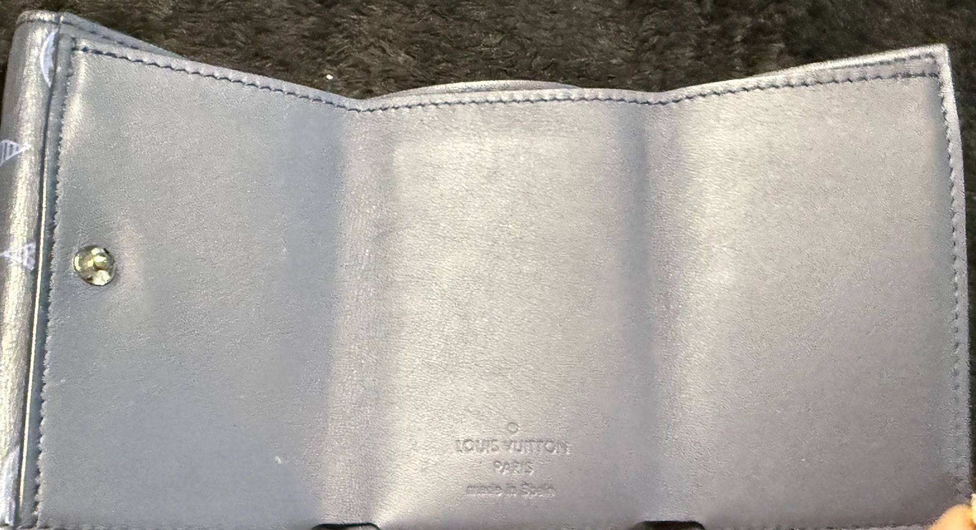 Louis Vuitton Monogram Rayures Key Holder Wallet Silver 6