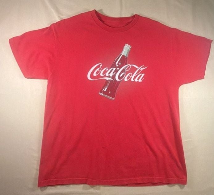 Coca-Cola Classic Red Graphic T-Shirt with Bottle Logo 2