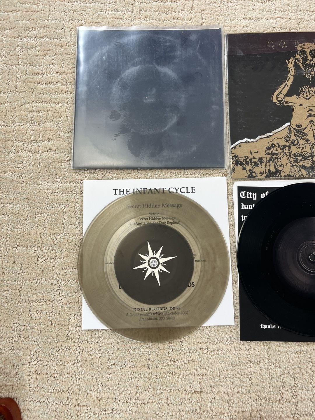 Lot of 4 Rare Indie Rock Punk Experimental Vinyl 7 Inch Records 2