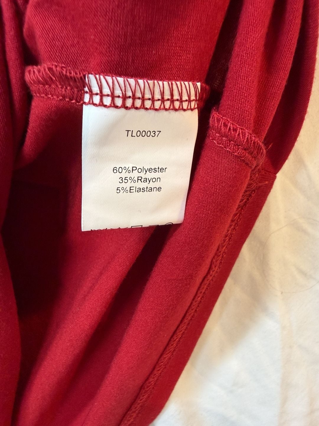 Red Sleeveless Tie Front Top Size L 4