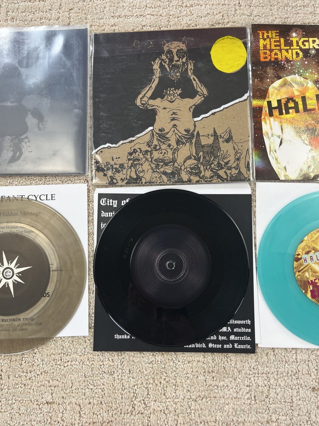 Lot of 4 Rare Indie Rock Punk Experimental Vinyl 7 Inch Records 3