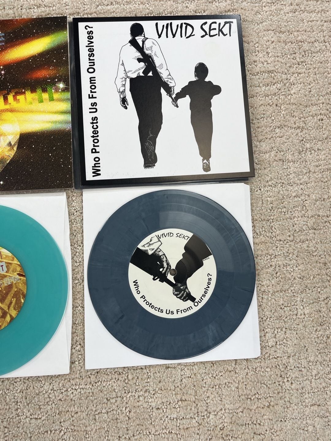 Lot of 4 Rare Indie Rock Punk Experimental Vinyl 7 Inch Records 4